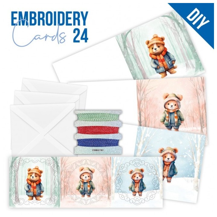 (STDOPP024)Stitch and Do Cards 24 - Berries Beauties - O Bear