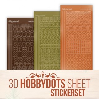 (HSSTS006)Stickerset 3D Hobbydots Sheet - Berries Beauties - Gnomie Holidays