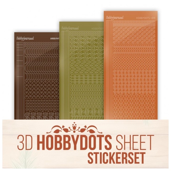 (HSSTS006)Stickerset 3D Hobbydots Sheet - Berries Beauties - Gnomie Holidays