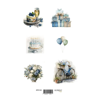 (KPA4112)REPRINT Birthday A4 Cutouts