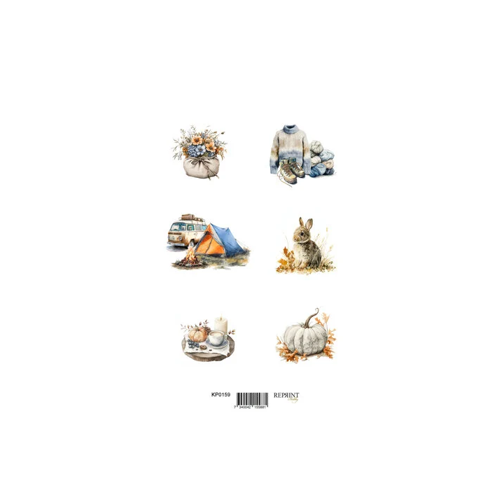 (KPA4112)REPRINT Birthday A4 Cutouts