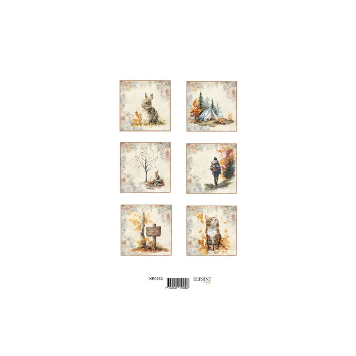 (KPA4112)REPRINT Birthday A4 Cutouts