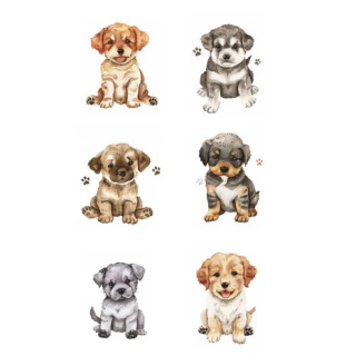 (KPA4113)REPRINT Animals A4 Cutouts