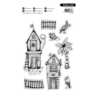 (ABM-25-STAMP887)Studio light Stamp Beachy scene Art By Marlene nr. 887