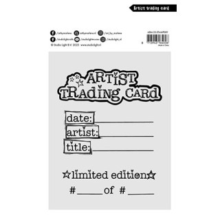(ABM-25-STAMP889)Studio light Stamp Artist trading card Art By Marlene nr. 889