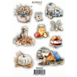 (RS022)Reprint Cozy Season 10x20cm Stickers