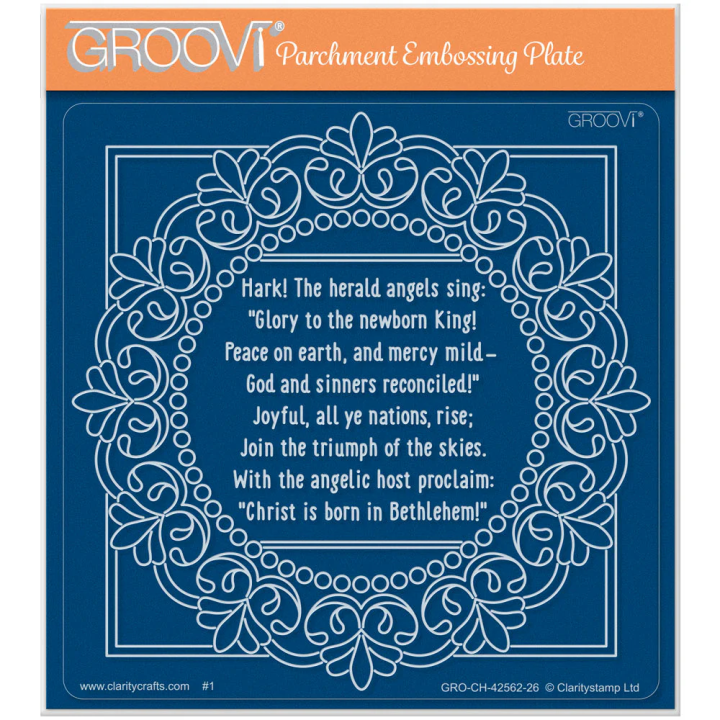 (GRO-CH-42562-26)Groovi Plate Midi Midi Framed Christmas Hymns - Hark! the Hearld Angel Sings (GRO-CH-42562-26)Groovi Plate Midi Midi Framed Christmas Hymns - Hark! the Hearld Angel Sings