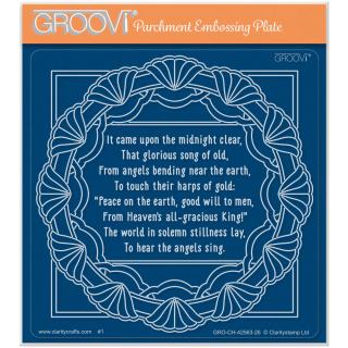 (GRO-CH-42563-26)Groovi Plate Midi Framed Christmas Hymns - It Came Upon the Midnight Clear