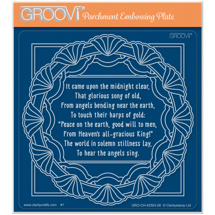 (GRO-CH-42563-26)Groovi Plate Midi Framed Christmas Hymns - It Came Upon the Midnight Clear (GRO-CH-42563-26)Groovi Plate Midi Framed Christmas Hymns - It Came Upon the Midnight Clear