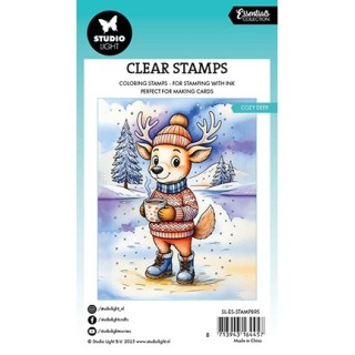 (SL-ES-STAMP895)Studio light Stamp Cozy deer Essentials nr. 895