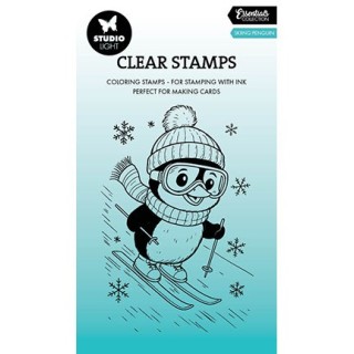 (SL-ES-STAMP897)Studio light Stamp Skiing penguin Essentials nr. 897