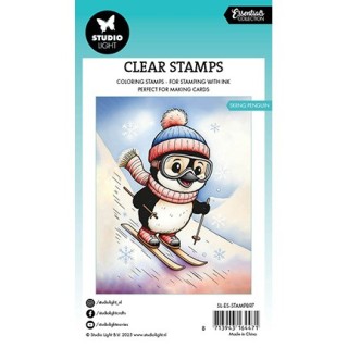 (SL-ES-STAMP897)Studio light Stamp Skiing penguin Essentials nr. 897