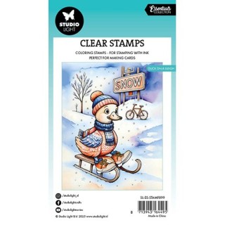 (SL-ES-STAMP899)Studio light Stamp Duck on a sleigh Essentials nr. 899 (SL-ES-STAMP899)Studio light Stamp Duck on a sleigh Essentials nr. 899
