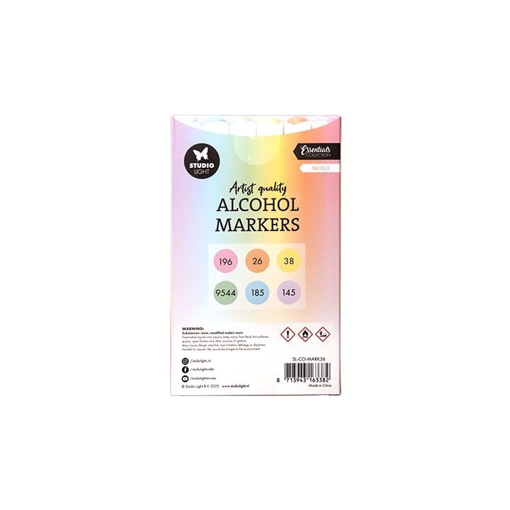 (SL-CO-MARK36)Studio Light Alcohol Markers Pastels Essentials nr. 36