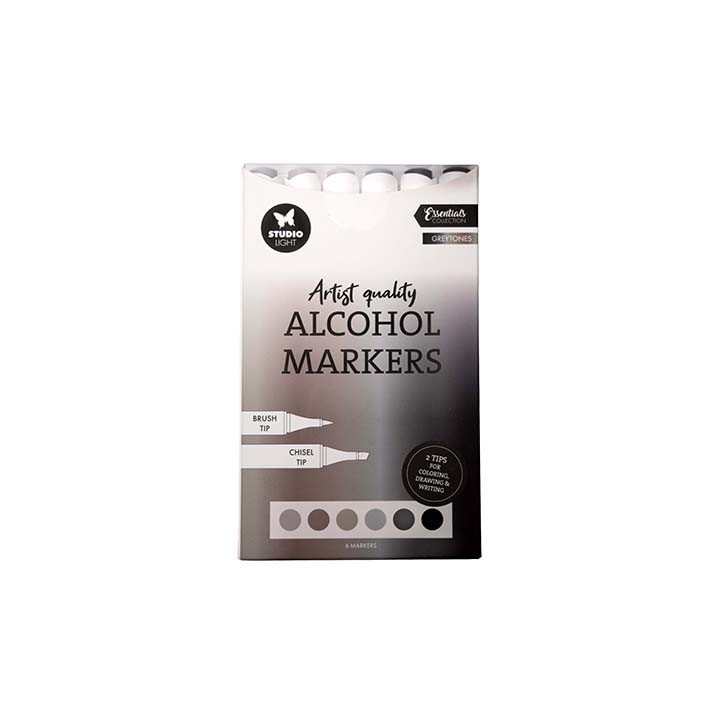 (SL-CO-MARK37)Studio Light Alcohol Markers Greytones Essentials nr. 37