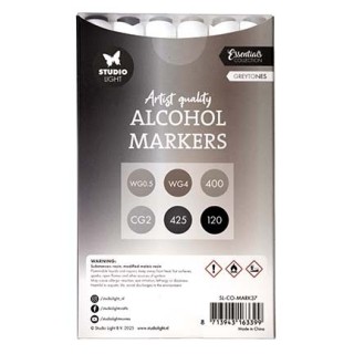 (SL-CO-MARK37)Studio Light Alcohol Markers Greytones Essentials nr. 37