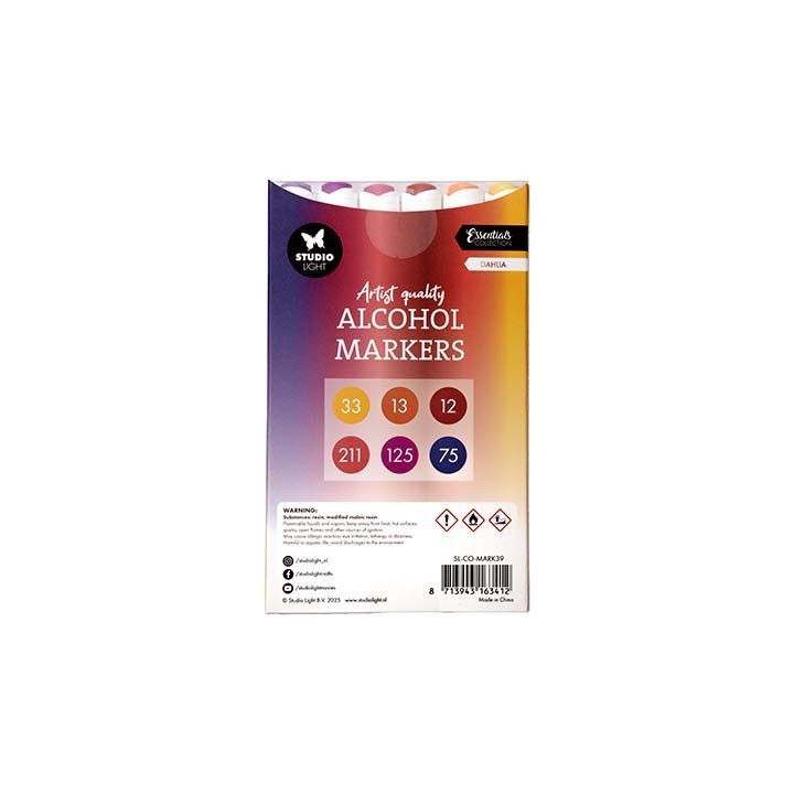 (SL-CO-MARK39)Studio Light Alcohol Markers Dahlia Essentials nr. 39