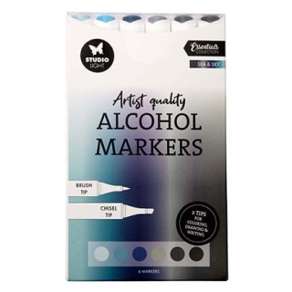 (SL-CO-MARK44)Studio Light Alcohol Markers Sea & Sky Essentials nr. 44