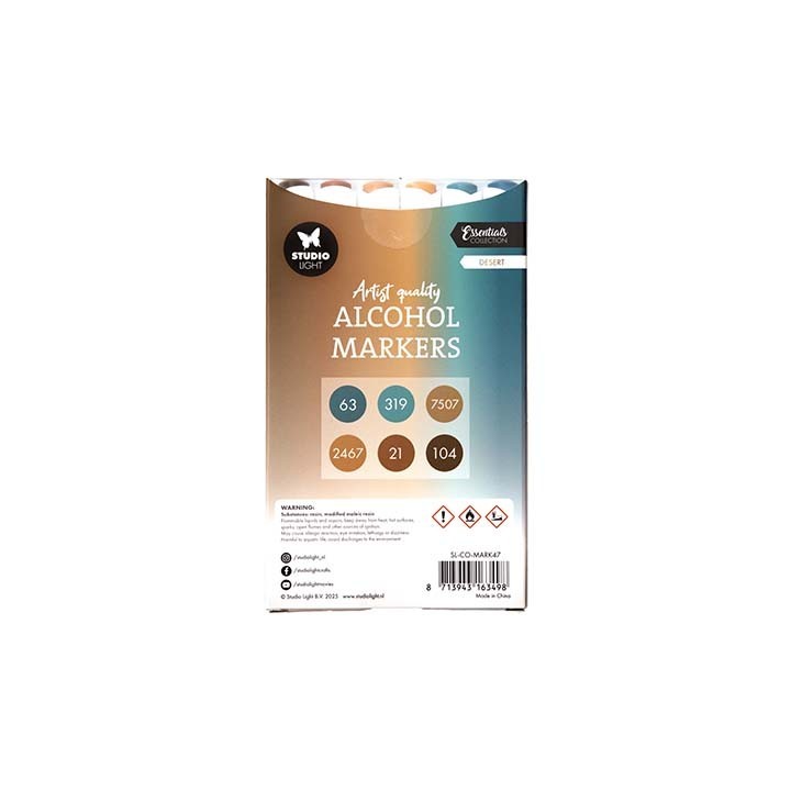 (SL-CO-MARK47)Studio Light   Alcohol Markers Desert Essentials nr. 47