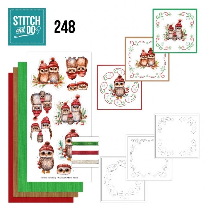 (STDO248)Stitch and Do 248 Berries Beauties - A Very Furry Christmas