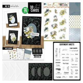 (3DVC10018)3D Velvet Cards A6 - Wonderful Blue