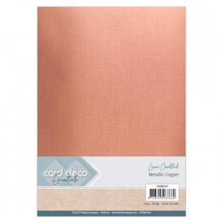 (CDEML003)Koper - Metallic Linnenkarton by Card Deco