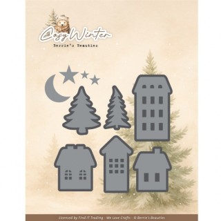(BBD10073)Dies - Berries Beauties - Cosy WInter - Winter Village