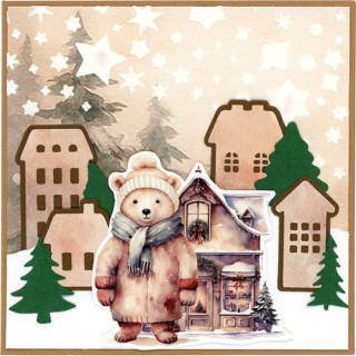 (BBD10073)Dies - Berries Beauties - Cosy WInter - Winter Village