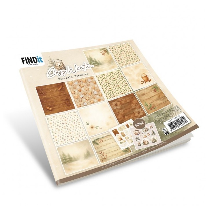 (BBPP10030)Paperpack - Berries Beauties - Cosy WInter 20 x 20 cm