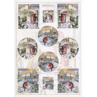 (WOC10021)Cutting Sheet - WOC - nr 21 - Winter Post