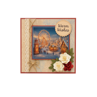 (BBSC10123)Scenery Push out - Berries Beauties - Snowy Winter Carnival - Square