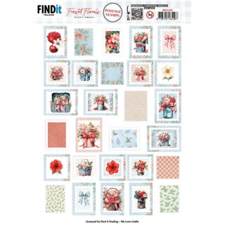(SB11101)Berries Beauties - Frosted Florals - Push Out Postage Stamp