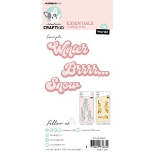 (CCL-ES-CD981)Studio Light Cutting Die Wordz Winter Essentials nr.981