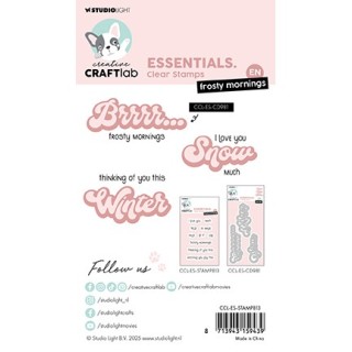 (CCL-ES-STAMP813)Studio light Stamp Frosty Mornings Essentials nr.813
