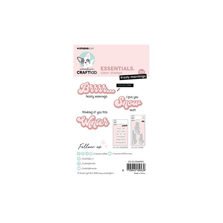 (CCL-ES-STAMP813)Studio light Stamp Frosty Mornings Essentials nr.813
