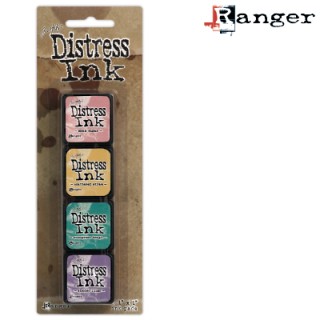 (TDPK40347)Tim Holtz distress mini ink kit 4