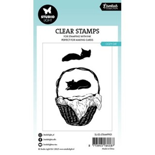 (SL-ES-STAMP901)Studio light Stamp Cozy cat Essentials nr. 901