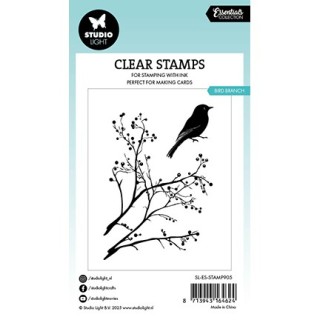 (SL-ES-STAMP905)Studio light Stamp Bird branch Essentials nr. 905