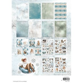 (SL-ES-DCPP388)Studio Light Die-cut Pad Paper Snowy Winter days Essentials nr. 388