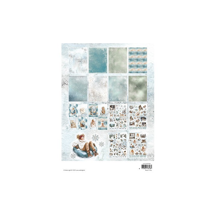 (SL-ES-DCPP388)Studio Light Die-cut Pad Paper Snowy Winter days Essentials nr. 388