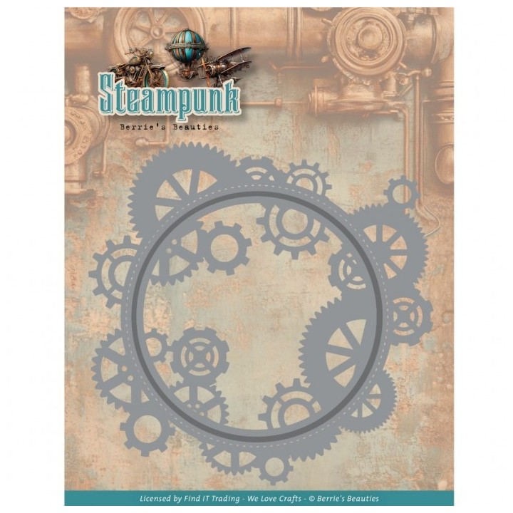(BBD10074)Dies - Berries Beauties - Steampunk - Steampunk Gears Frame