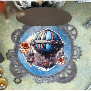 (BBD10074)Dies - Berries Beauties - Steampunk - Steampunk Gears Frame