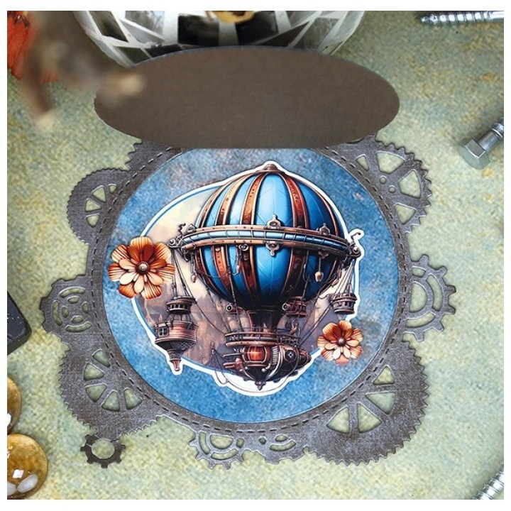 (BBD10074)Dies - Berries Beauties - Steampunk - Steampunk Gears Frame