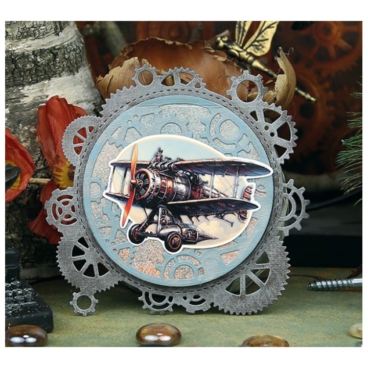 (BBD10074)Dies - Berries Beauties - Steampunk - Steampunk Gears Frame