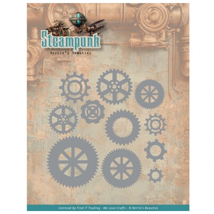 (BBD10076)Dies - Berries Beauties - Steampunk - Steampunk Gears