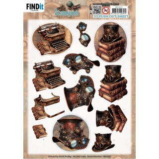 (SB11072)3D Pushout Sheet - Berries Beauties - Steampunk - Objects