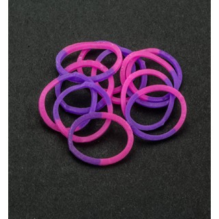 (6200/0831)Band-it - sachet élastiques 600 pièces Pink/Purple