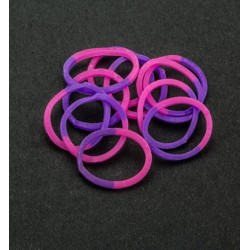 (6200/0831)Band It 600 elastiekjes Pink/Purple
