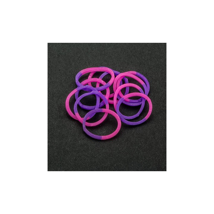 (6200/0831)Band It 600 rubberbands Pink/Purple