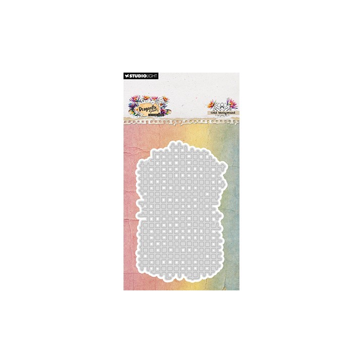 (HE-DD-CD1066)Studio Light Cutting Die Grid background Dragonfly Dreams nr. 1066